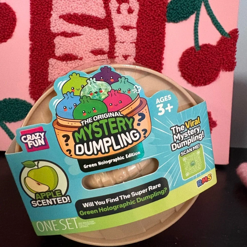 RMS Myster Dumpling Squishy Apple Scented Green Holographic Series